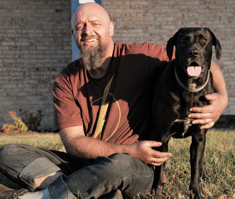 Ben is a homeless veteran but he has Luna, who keeps him company and makes him feel needed. 